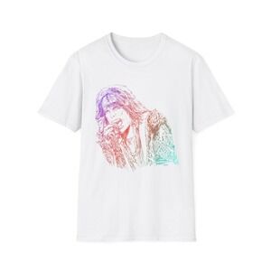 Steven Tyler Art T-Shirt, Rock Star Apparel White
